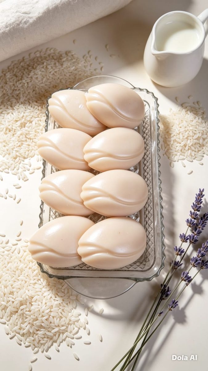 Arroz, leche y lavanda